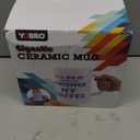 YOBRO White Elephant Gifts for Adults, Funny Gag Gifts for Coworkers, 67 oz Extra Large Ceramic Coffee Mug, Giant Funny Novelty Cup, Oversized Mug for Coffee Lovers, Blue