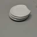 HOMBENE Spoon Rest, Ceramic Ladle Rest for Stove Top, 5.5 Inches Spoon Holder for Kitchen Counter Porcelain, Kitchen Utensils Accessories, Set of 4, White