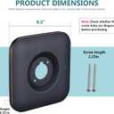 Replacement Escutcheon Plate, Compatible with Moen Genta LX Posi-Temp, for One-Handle Tub and Shower Faucets, Single Metal Square Shower Escutcheon Kit, Oil Rubbed Bronze