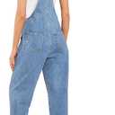 GRAPENT Overalls for Women Loose Fit Jean Denim Bib Jumpsuit Stretch Overall Pants (S)