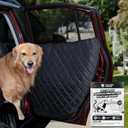 Car Door Protector for Dogs, 2 Pieces, Quilted Anti-Scratch Liner with Adjustable Clips & Suction Cups, Large Size (33.5" x 24.8") Fits Mid to Large SUVs, Protects Car Doors from Dog Scratches