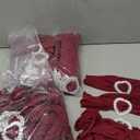 50 Pcs Spandex Chair Sashes with Heart Shaped Buckle Slider Stretch Chair Cover Band Universal Elastic Chair Ties for Wedding Banquet Event Party Decoration(Burgundy)