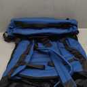 29" 86L Foldable Wheeled Duffle Bag, Waterproof Travel Rolling Backpack with Quilted Bottom, Blue
