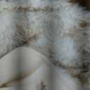 Waterproof Dog Blanket for Small, Medium & Large Dogs  Faux Fur Pet Throw for Couch, Sofa, Bed & Car  Soft, Washable, Stain-Resistant, Durable Cover  White w/Brown Tips  80" x 60"