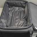 U.S. Traveler Anzio Softside Expandable Spinner Luggage, Dark Grey, Checked-Large 30-Inch