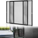 Premium RV Screen Door Protector, Lightweight Adjustable 22"- 35" RV Entry Screen Door Grille, Metal Screen Door Guard for RV, Camper, Yard, Garden