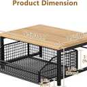 Coffee Pod Drawer, Counter Coffee Bar Organizer for Home Kitchen,Black