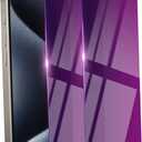 2 Pack Privacy Screen Protector for iPhone 15 Pro Tempered Glass 6.1inch Private Saver Anti-Spy Eye Protection Anti-Scratch Full Coverage