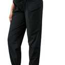 PACBREEZE Women's Maternity Cargo Joggers Quick-Dry Hiking Pants Active Outdoor Casual Pregnancy Sweatpants (X-Large, Black)