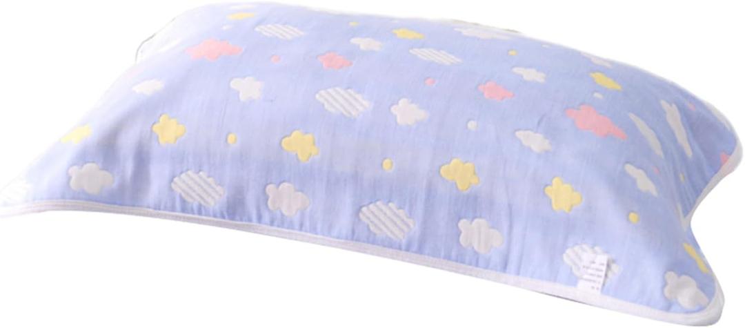 Comfortable Cotton Pillow Towel Covers Perfect for Bedroom or Travel Comfortable Sleeps Easy to Easily Care Cotton Pillowcase (Blue Cloud) Size B