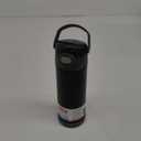 THERMOS FUNTAINER 16 Ounce Stainless Steel Vacuum Insulated Bottle with Wide Spout Lid, Matte Charcoal