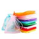 Meowoo 100PCS Organza Bags, 3x4in Small Mesh Bags Drawstring for Jewelry, Candy, Christmas, Sachets, Festivals, Bathroom Soaps, Makeup Organza, Wrapping Supplies(mixedcolor)