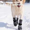 EXPAWLORER Dog Socks to Prevent Licking Paws,Dog Shoes for Hot Pavement,4 Pcs Double Sided Anti Slip Dog Socks with Grippers,Dog Booties for Small Medium Large Senior Dogs,British Style,Black L