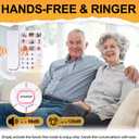 Uvital Big Button Phone for Seniors, Corded Landline Phone with 9 One-Touch Dialing Big Buttons, Hands-Free Calling, Loud Ringer, Easy to Use for Visually Impaired Telephone for Seniors