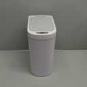 NINESTARS AMZ-7-2 Bathroom Automatic Infrared Motion Sensor Trash Can, 1.8 Gal 7L, ABS Plastic Trashcan (Slim, White)