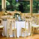 50 PCS Satin Chair Sashes Bows Universal Chair Ribbon Ties Back Sash for Wedding Party Reception Events Banquets Hotel Event Chair Cover Decoration (Champagne 7x108 inch)