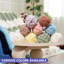 Cozyful Chunky Yarn for Hand Knitting - #10 Chunky Chenille Yarn, Jumbo Big Thick Chunky Yarns for Crocheting, Super Bulky Chunky Knit Blanket Yarns, 8 Skein (25yd, 8oz/Skein), Cream&Sage&Khaki&Grey