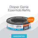 Diaper Genie Essentials Round Refill Pack of 3 | Holds Up to 1280 Newborn Diapers | Features Unscented Continuous Film | Compatible with Diaper Genie Complete and Expressions Pails