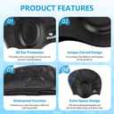 Swim Cap for Long Hair, Silicone Swimming Cap for Adult Women Men with 3D Ear Protection, Waterproof Large Swim Hats Bathing Caps to Keep Hair Dry with Ear Plugs Nose Clip