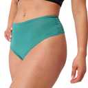 Women's Merino Classic Thong By Woolly | RWS Certified | Soft, Breathable, Seattle Designed (Medium, Emerald)