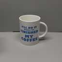 YOBRO White Elephant Gifts for Adults, Funny Gag Gifts for Coworkers, 67 oz Extra Large Ceramic Coffee Mug, Giant Funny Novelty Cup, Oversized Mug for Coffee Lovers, Blue