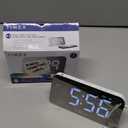 Timex Alarm Clock with USB Charger (5W) and Large Display, Digital Alarm Clock for Bedroom Includes 100-240V Universal Power Adapter (T1320)
