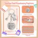 50 Sets Housekeeping Appreciation Gift Thumbs up Pens Team Keychains Thank You Cards Christmas Favors Inspirational Gift