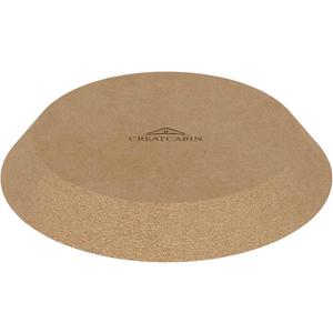 CREATCABIN Round Ceramics Plate Forming Molds Wooden Pottery Molds Clay Pottery Molding Tools Ceramics Dish Plate Slump Mold MDF Pottery Forms Flat for Handbuilding Plates DIY Craft Supplies 9.8 Inch