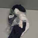 SANMIO Baby Boy Clothes Suits Infant Gentleman Outfit Collared Dress Shirt+Vest+Tie+Corsage+Pants 5Pcs Baby Suit Sets (12-18 Months, Navy Blue)