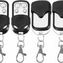 EVGATSAUTO Remote Control Key Fob, 4pcs Universal Cloning Remote Control Garage Door Opener Key Fob for Car Garage Door Gate 433mhz