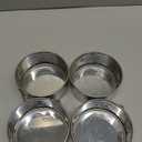 4" Springform Cake Pan, 4 Pcs Stainless Steel Springform Pans with 50 Pcs Paper Liners, Leakproof & Nonstick Cheesecake Pan with Removable Bottom, Small Cake Pan for Mini Pizzas Quiches