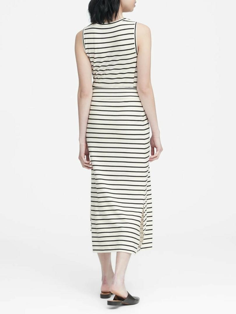 CIDER Sweater Dress for Women Long Sleeve Dress Mock Turtleneck Bow Tie Midi Work Dresses Old Money Dresses Fall Winter: White/Khaki Stripes, M