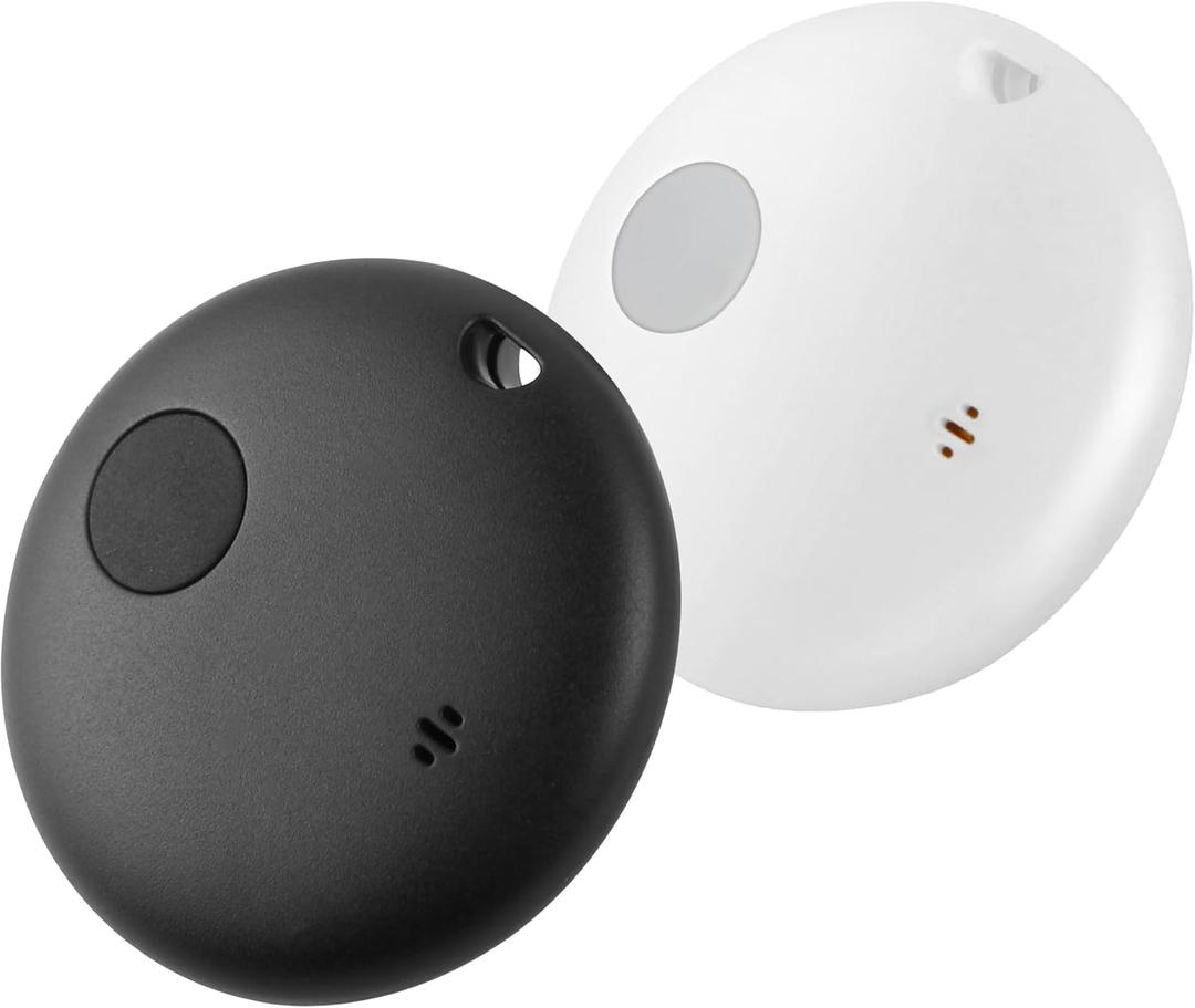 Air Tracker Tags 2-Pack, Waterproof IP67 | 90dB Loud, Bluetooth Tracker Works with Apple Find My (iOS only), Tracker Tag Locator for Keys,Luggage,Backpack etc