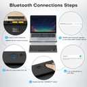 OMOTON Wireless Keyboard for Mac, Ultra-Slim Bluetooth Keyboard with Stable Connection, Compatible with iMac, iMac Pro, MacBook Pro/Air, Mac mini Laptop, Black Grey