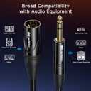 Cable Matters 6.35mm (1/4 Inch) TRS to XLR Cable - 6ft, Male to Male XLR to TRS Cable, Black - Not for Microphone Use