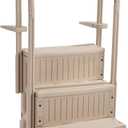 VEVOR Swimming Pool Ladder, 3-Step Double Handrails Stairs with Non-Slip Heavy Duty Steps, Max Load Capacity 400 lbs, for 36-48 Inch Inground & Above-Ground Pools of Any Decking Surface, Taupe