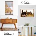 HLiWEGNS Light Walnut 12x24 - Single Frame - Rustic Woodgrain 12 x 24 Poster Frame with Plexiglass for Wall Gallery Display, 12x24 Picture Frame for Puzzle, Artwork, Photo and Posters
