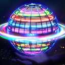 Flying Orb Ball (Blue, 2025 Upgraded) with Dazzling Lights, Magic Hover Spinner, Cool Boomerang Drone, Floating Cosmic Globe, Kids Toys Gifts for 6 7 8 9 10 Year Old Boys Girls