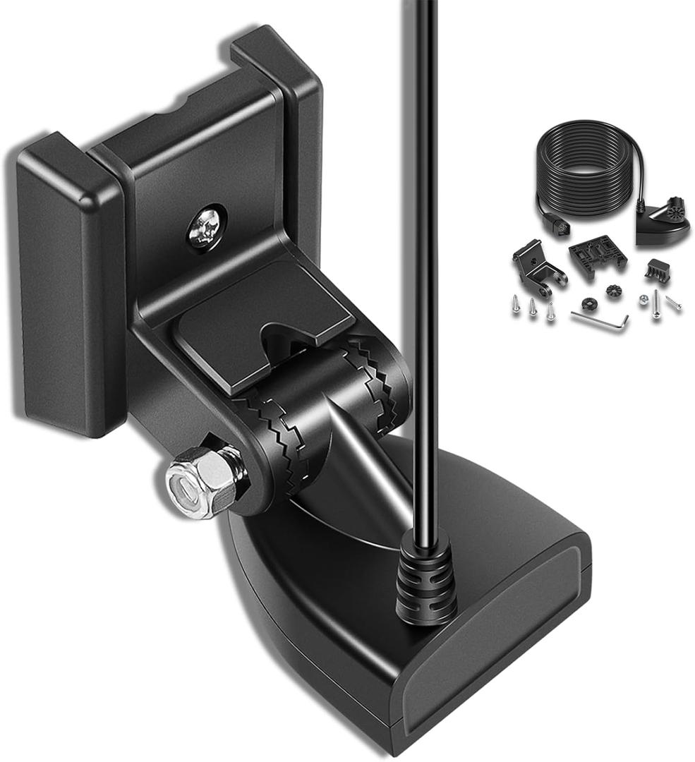 710274-1 XNT 9 HW T Transom Transducer Fit for Helix 5/7/8/9/10/12 with Dual Spectrum Chirp Sonar3-Pin End20-ft Cable Built-in Temperature Sensor