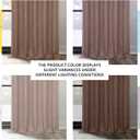 HPD Half Price Drapes - Faux Linen Curtains for Living Room (1 Panel) - 100W x 96L - Extra Wide Textured Room Darkening Curtains for Bedroom 96 Inches Long - Drapes for Home Decor, Dutch Cocoa