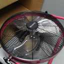 18” Portable Battery Operated Fan, Rechargeable Cordless Camping Fan Outdoor, USB Output, 360° Tilt, 10~60h Runtime, Quiet, Wireless, Metal Blade, For Travel Gazebo Home Garage Gym RV Barn