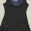 Sweat Shaper Premium Sauna Tank Top for Women, Slimming Sauna Shirt for Workouts (Small-Medium, Black)