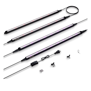 Maygrove Grow Lights for Indoor Plants, Tunable Spectrum 2FT LED Growing Lamp 28W (4 x 15W), T5 Grow Light Strip for Seed Starting, Vegetables, Linkable, Black, 4-Pack