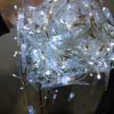 2 Pack 720LEDs Waterfall Icicle Christmas Lights Cool White - Multifunction 8 Modes, Timer Clear Cable Indoor/Outdoor Low Voltage Waterproof Curtain Light Christmas Decoration