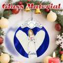 Stained Glass Ornament, Love Angel Christmas Ornaments, Christmas Decorations for Tree, Holiday Ornament, Holiday Party Gifts, Gift Ideas & Xmas Gift - Love Angel