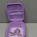 LTGEM Case Compatible with Fujifilm Instax Mini 12/11 / 10/9 / 8/7 / 7+ Instant Camera and FUJIFILM Instax Mini Instant Film with Shoulder Strap, Purple(Case Only)