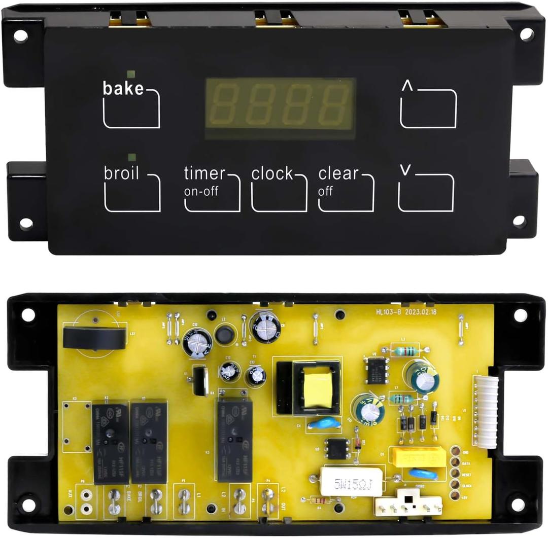 Oven Range Stove Clock Control Board - Directly Replaces Sears 5304518660 for FRIGIDAIRE 316455400 Range Oven (Black)