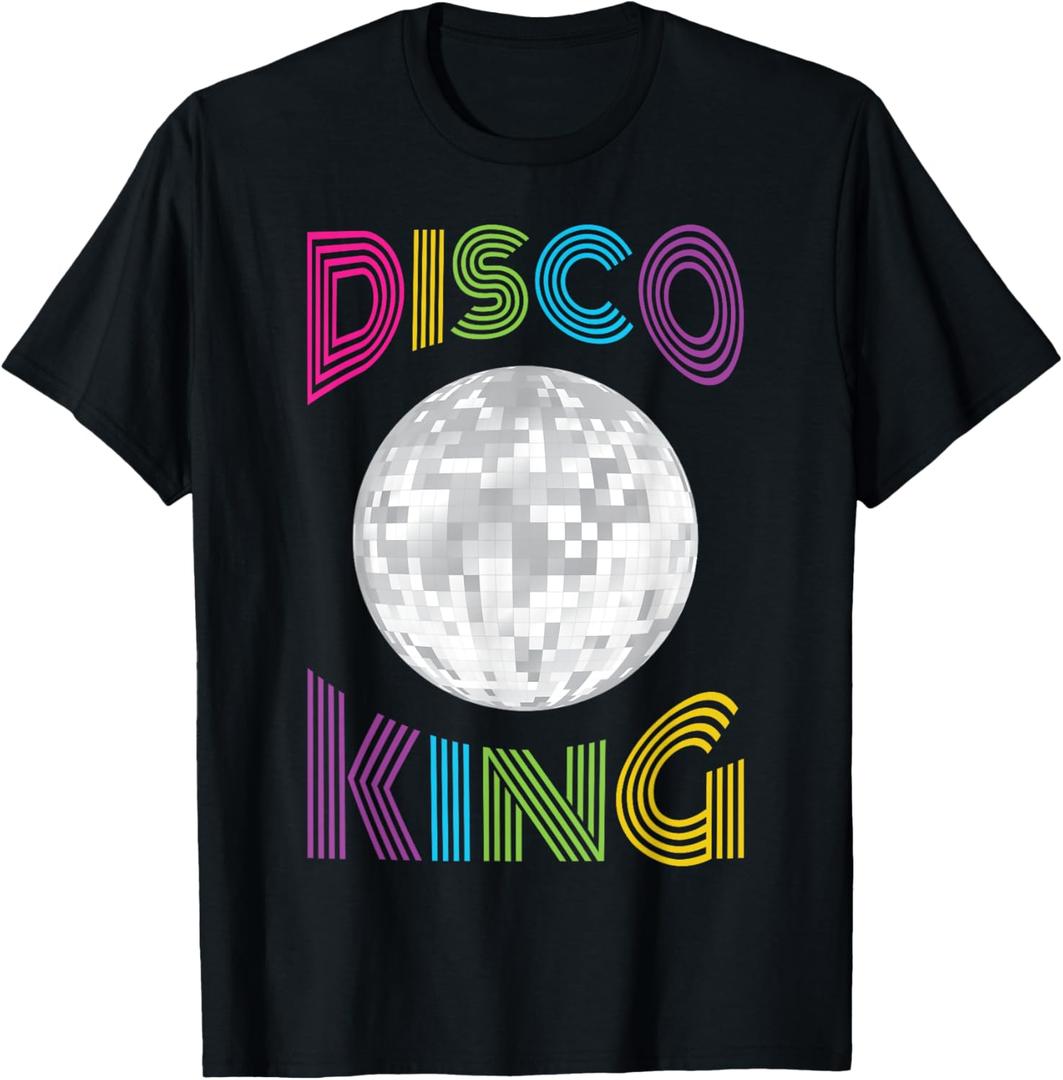 Disco King 70's Seventies Costume T-Shirt Men Boys T-Shirt, L