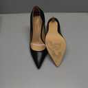 Women's Pointed Toe Shallow Stiletto Heels 4.7 Inch Pumps Wedding Party Banquet Shoes (9, Black Pleather)