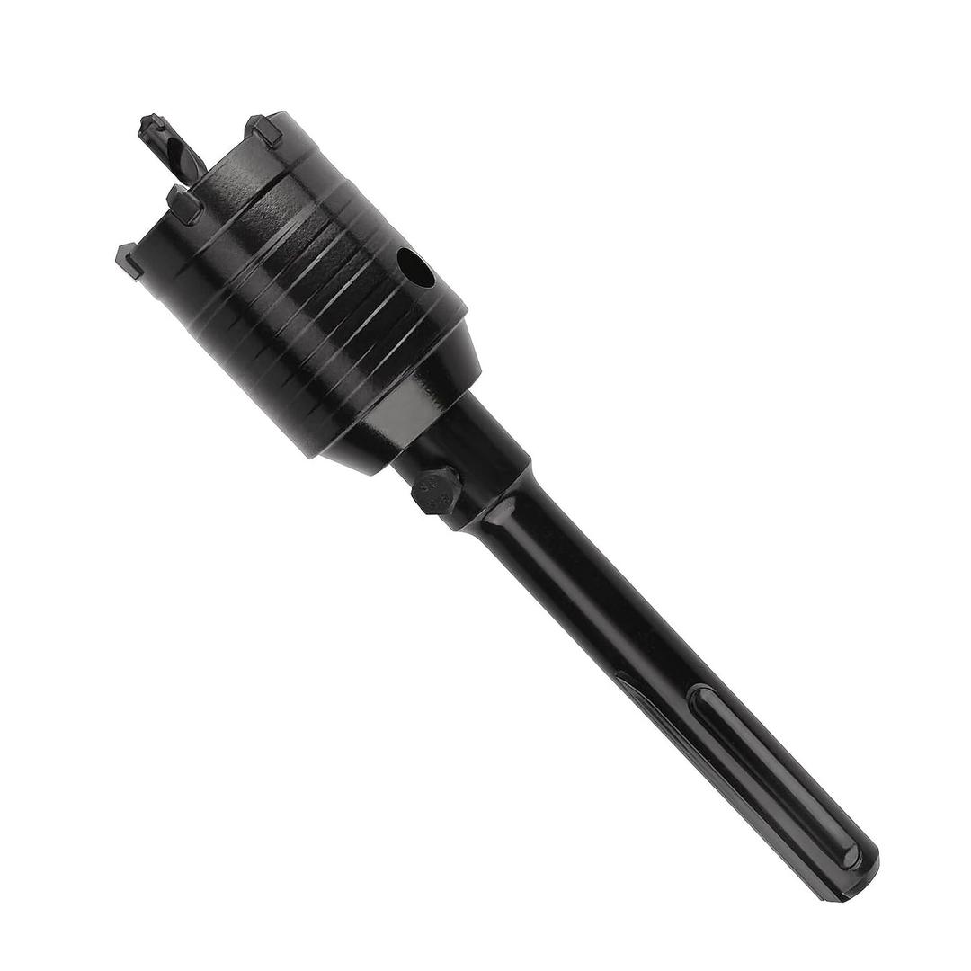 52mm / 2-1/16 inch Concrete Hole Saw with 160mm SDS Max Connecting Rod, Cement Hole Saw for Concrete Cement Brick Wall Stone,Black (52mm (2-1/16 inch))